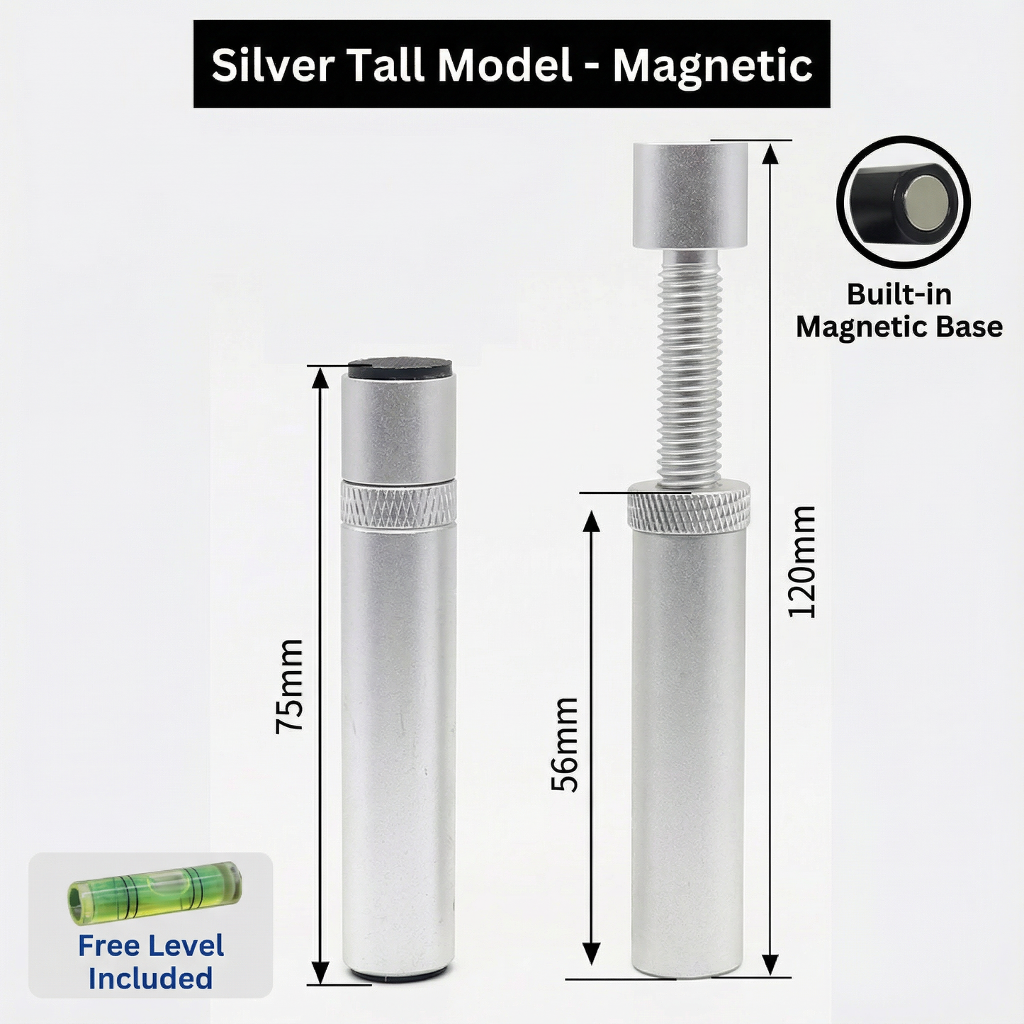 ForgeLab Adjustable GPU Support Bracket – Tool-Free, Aluminum Alloy, Vertical GPU Holder