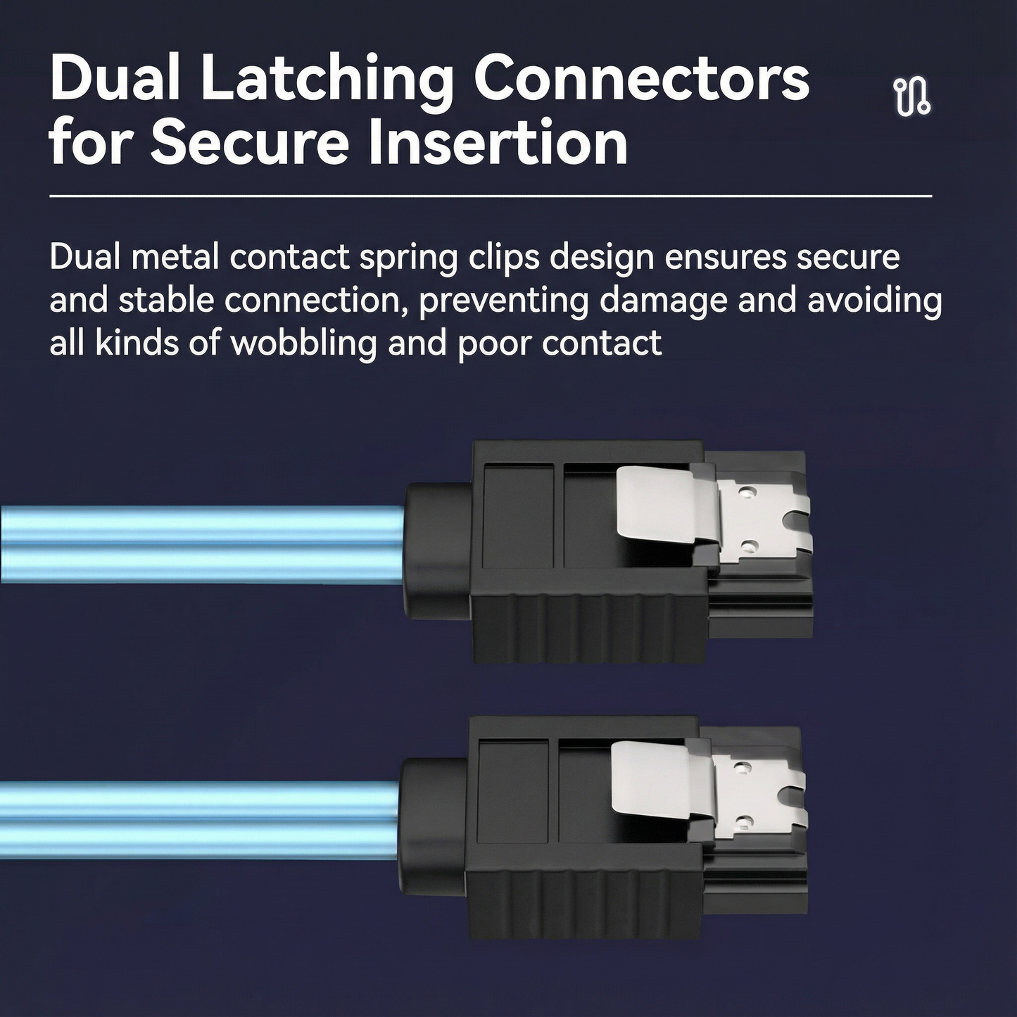 ForgeLab SATA III 6Gbps Data Cable – SSD, HDD, Optical Drive